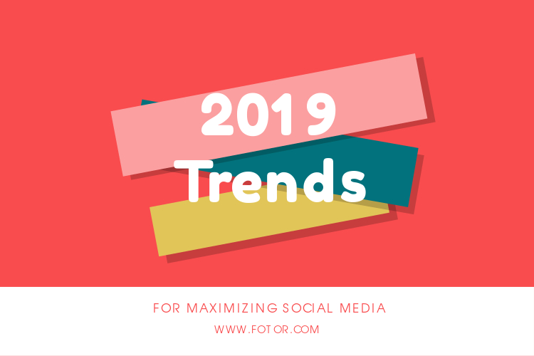 2019 trends graphic design banner