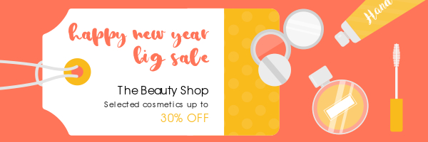 cosmetics shop email header