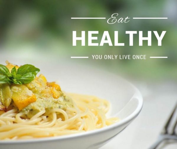 healthy food Facebook post template