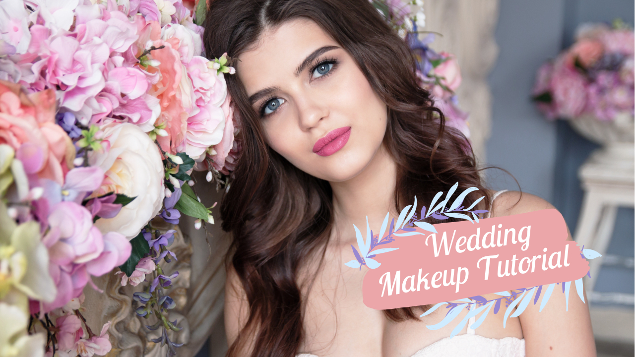 15.Wedding makeup tutorial YouTube thumbnail template