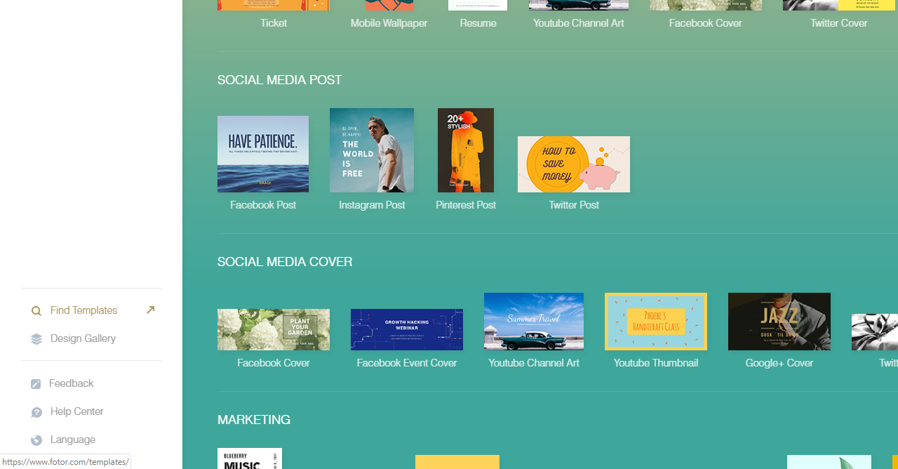 23.Fotor graphic design templates