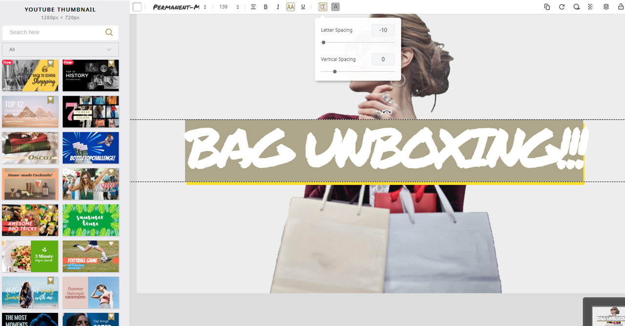 27.Adjust font spacing in YouTube thumbnail templates