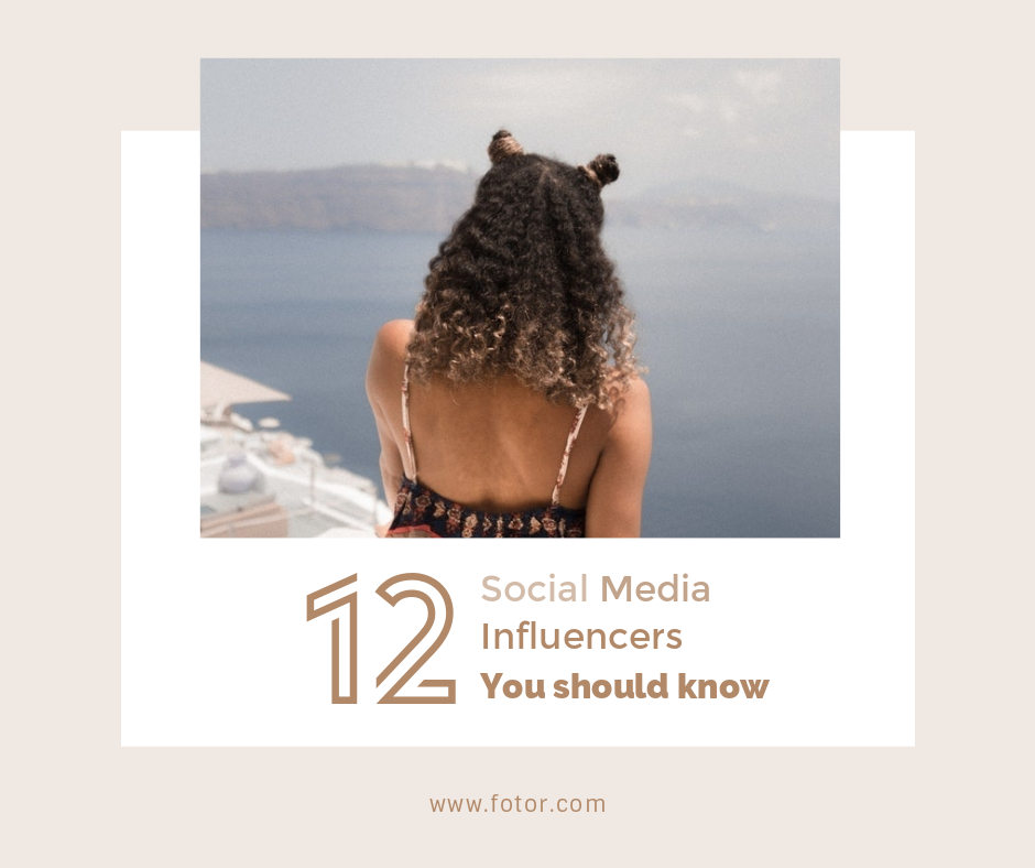 4. Social Media Influencers blog image template