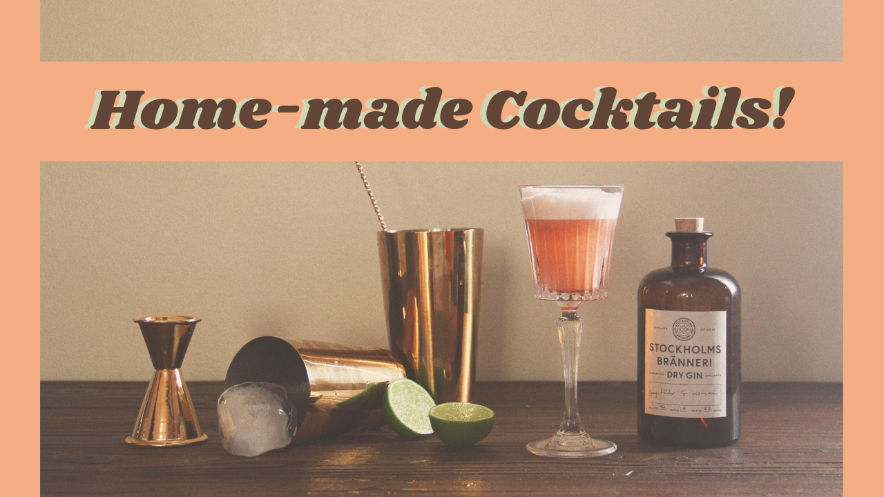 4.Fotor home-made cocktails YouTube thumbnail template