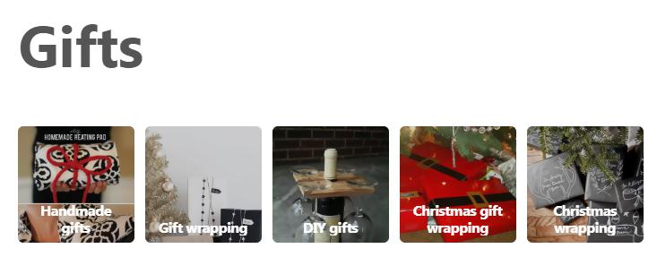 9.Pinterest gift tab