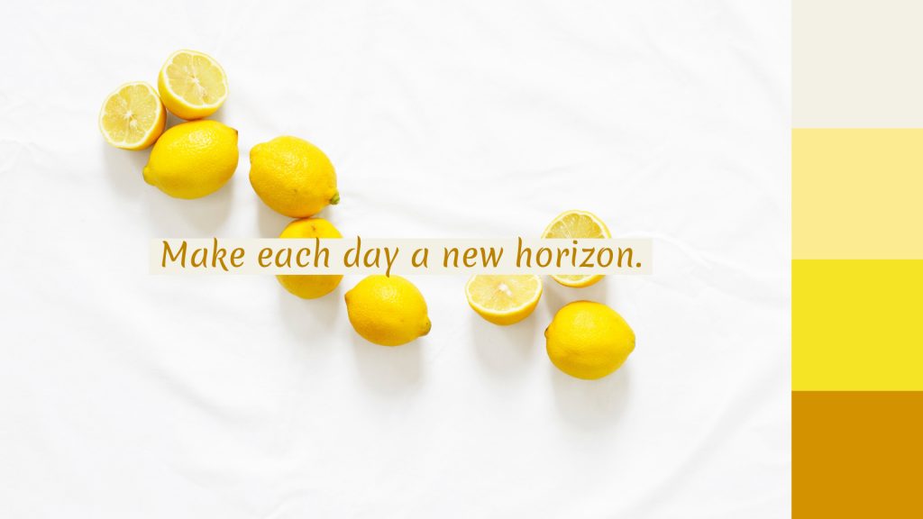 yellow lemon quote wallpaper