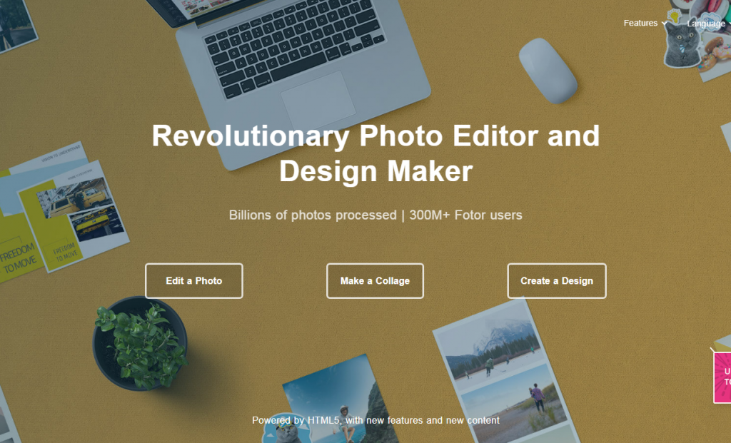 fotor graphic design and photo editing tools