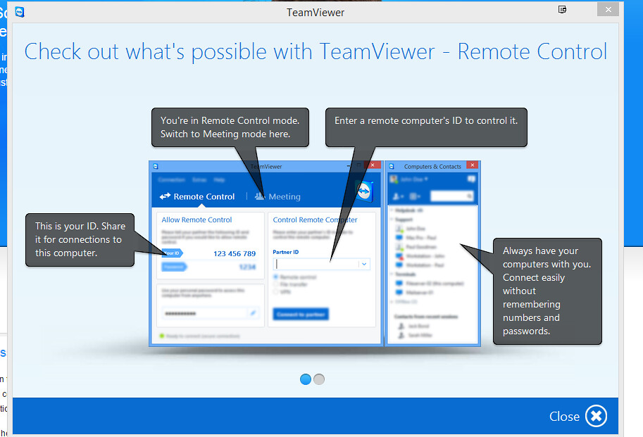 shortcut from teamview