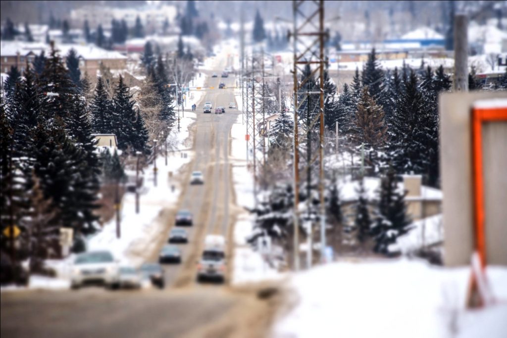 snowy road