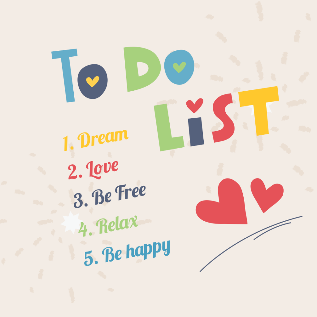 cute to do list