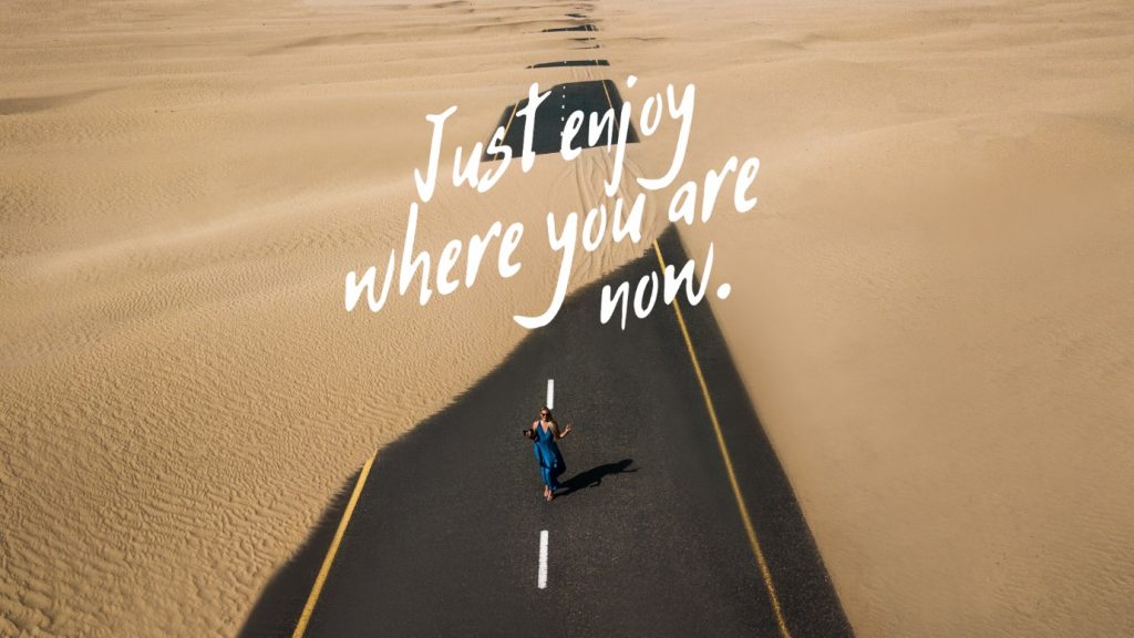 Remember to Enjoy the Journey with this Inspiration background