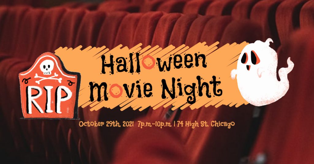 Fotor Halloween Movie Night Party Facebook Event Cover Template