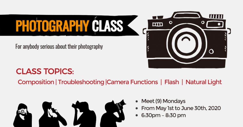 Fotor Photography Class Facebook Event Cover Template