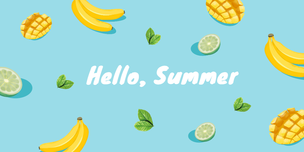 Fotor summer twitter header template