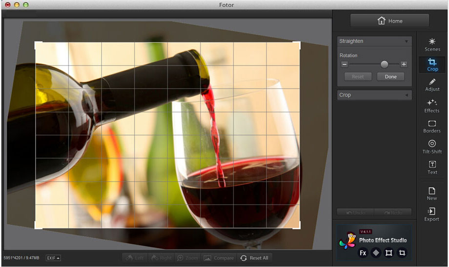 pic editing with Fotor photo editor for mac