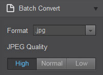 convert photo to jpg png bmp tiff using Fotor batch convert